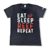 #REEFTSHIRT crewneck with Eat Sleep Reef print
